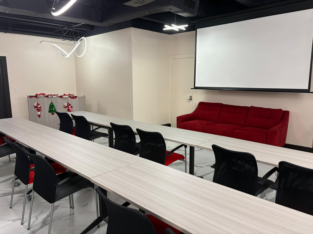 A view of the business event space offered by X Space in beautiful Fort Lauderdale, Florida.